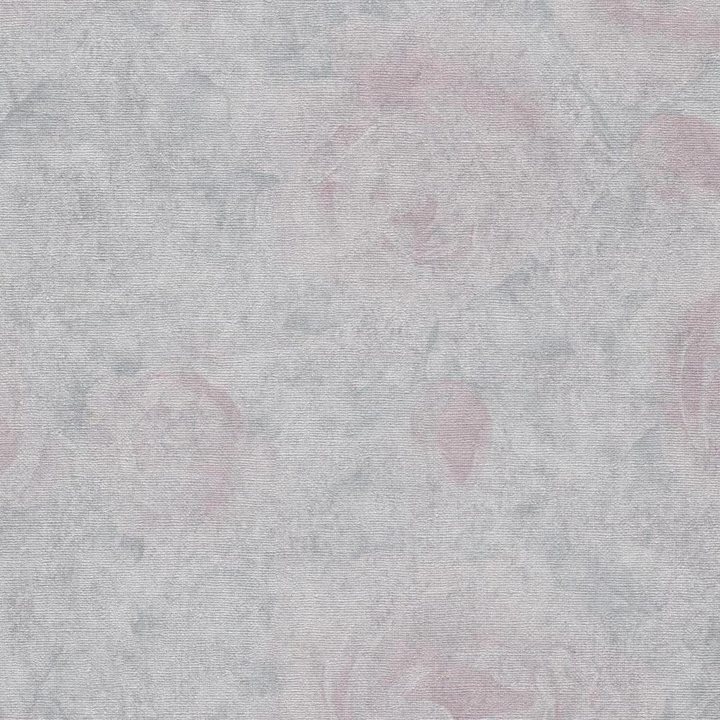 Rivièra Maison - RM Wallpaper Mystic Flower grey - Kleur: grijs