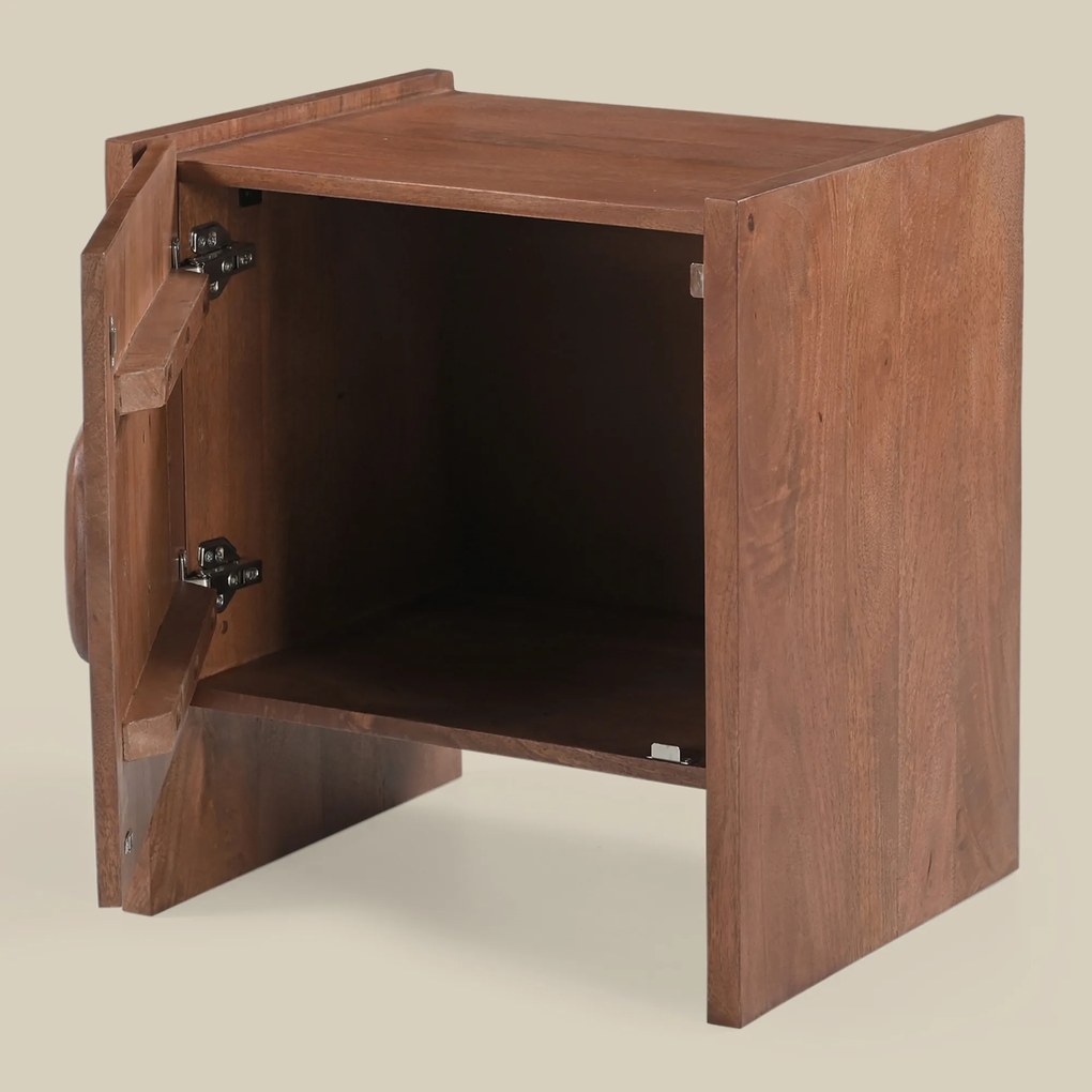 Vintage Design Nachtkastje Hout - 50x40x55cm.