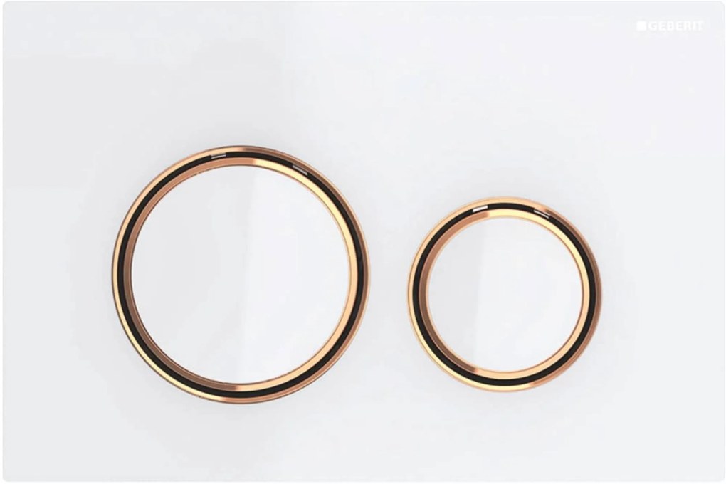 Geberit Sigma 50 (ex Sigma 21) bedieningspaneel wit/rood goud voor Sigma reservoirs 8cm (UP720) en 12cm (UP320)