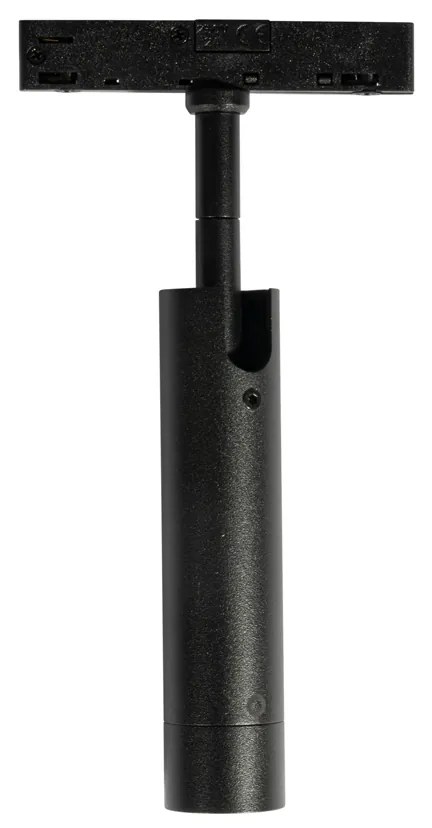 Moderne spot zwart voor railsysteem 1-fase  - Slimline Uzzy