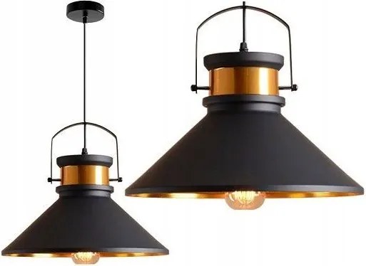 Plafondlamp ASTI B Zwart / Goud