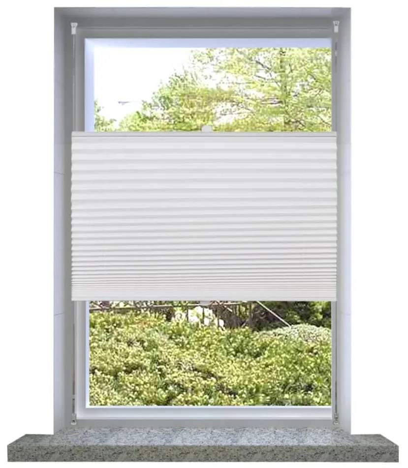 vidaXL Plisséjaloezie 60x150 cm wit