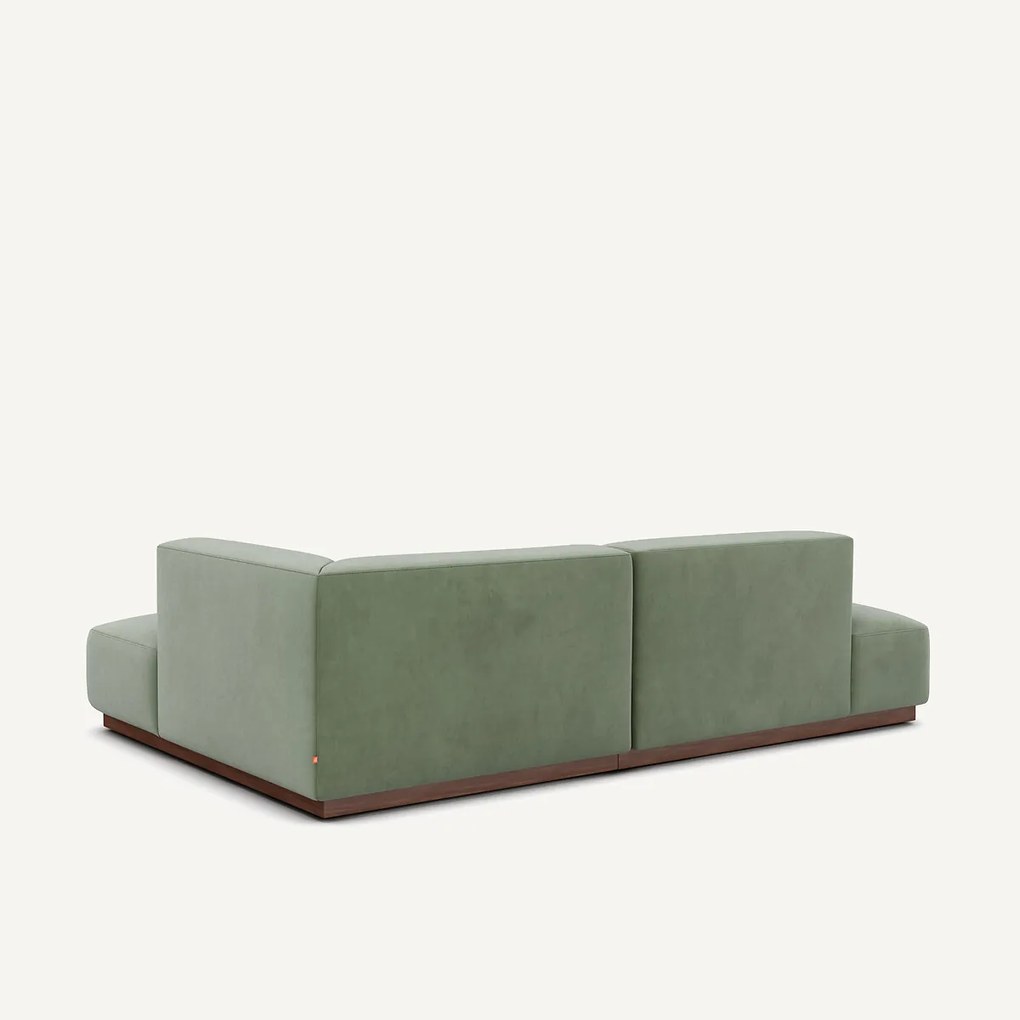 Rechter hoekbank in fluweel, Jacopo