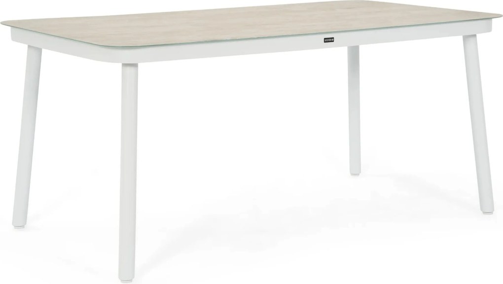 Tuinset 4 personen 160 cm Kunststof Wit Domani Furniture Toscano/Tavano