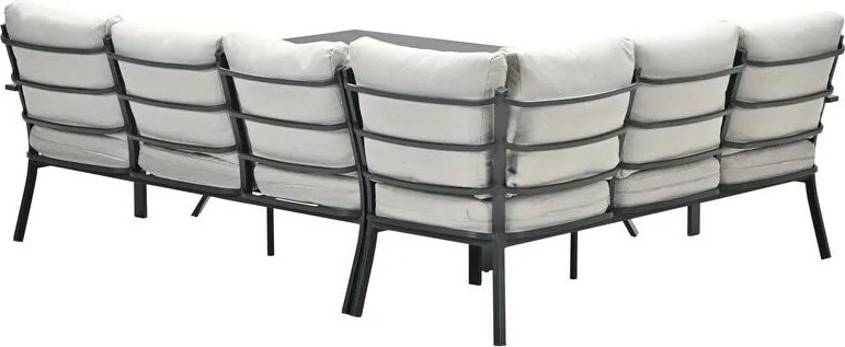 Garden Impressions Senja lounge dining set 3-delig links - desert sand