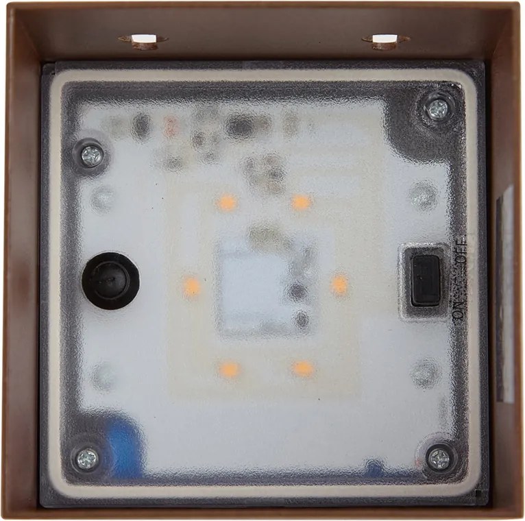 Buiten wandlamp roestbruin incl. LED 2-lichts IP65 met dimlicht en solar - Charlene