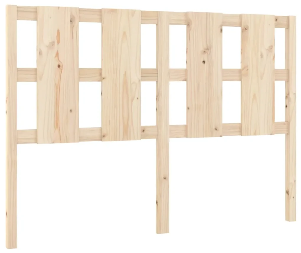 vidaXL Hoofdbord 145,5x4x100 cm massief grenenhout