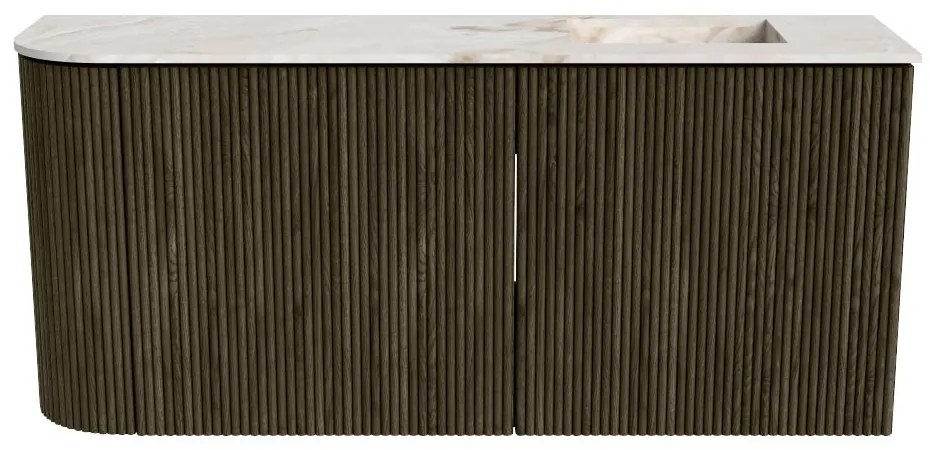 Mondiaz Joya DLux 90cm toiletmeubel ronding links shadow met wastafel faye rechts zonder kraangat frappe