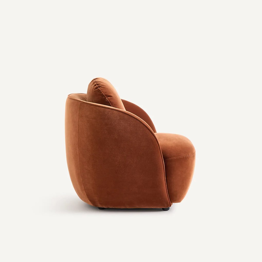 Fauteuil in fluweel, Alpine