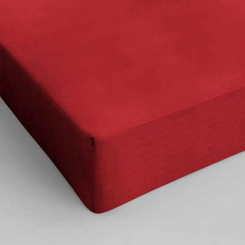 DreamHouse Bedding Hoeslaken Katoen - Rood 180 x 200