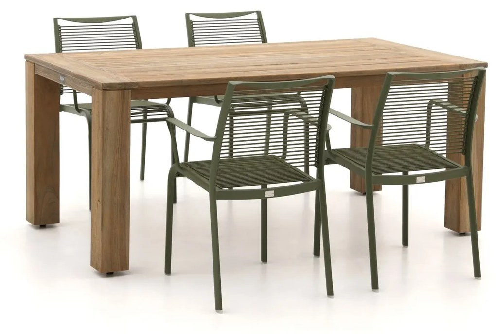 Apple Bee Hawaii/ROUGH-X 180cm dining tuinset 5-delig stapelbaar