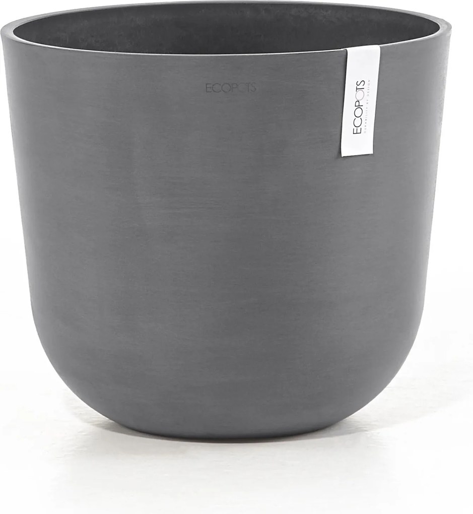 Ecopots bloempot Oslo 35 - Rond - Grey - Diameter 35 x H30,5 cm