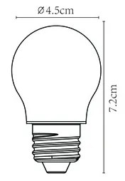 Lucide Bulb dimbare LED lamp 4W E27