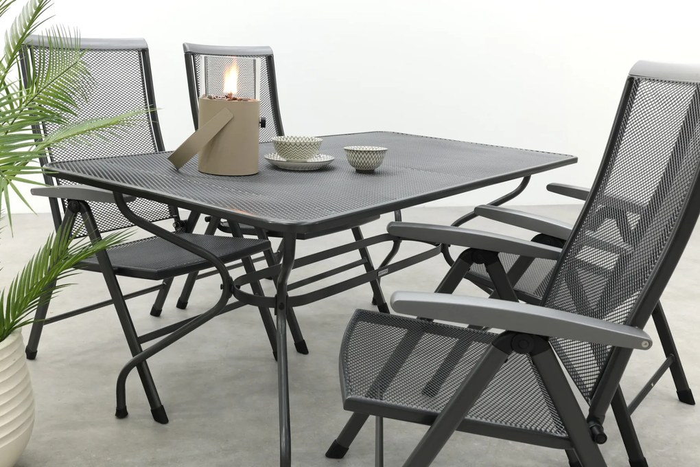 Royal Garden Balero verstelbare tuinset strekmetaal 160x90 cm.