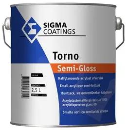 Sigma Torno Aqua Semi-Gloss - Mengkleur - 2,5 l