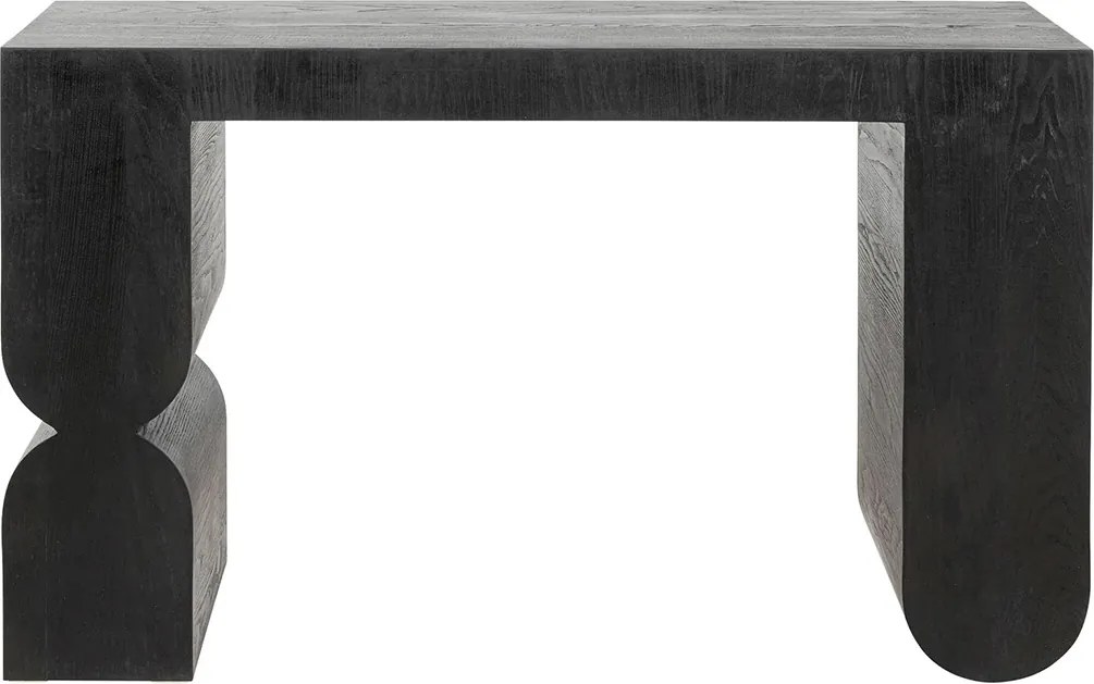 Kare Design Curve Black Sidetable Zwart Hout - 120 X 38cm.