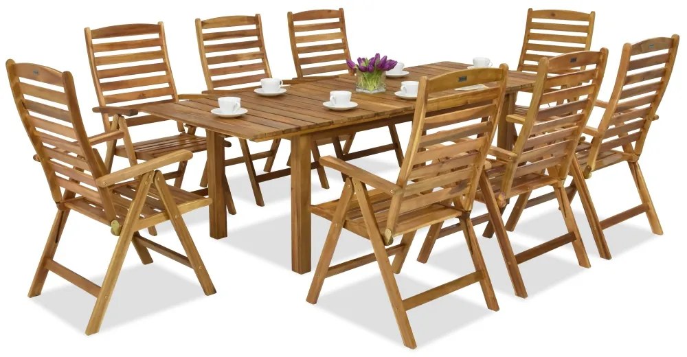 Tuinmeubelen van hout Dżakarta/Bombaj 8 Garden Point