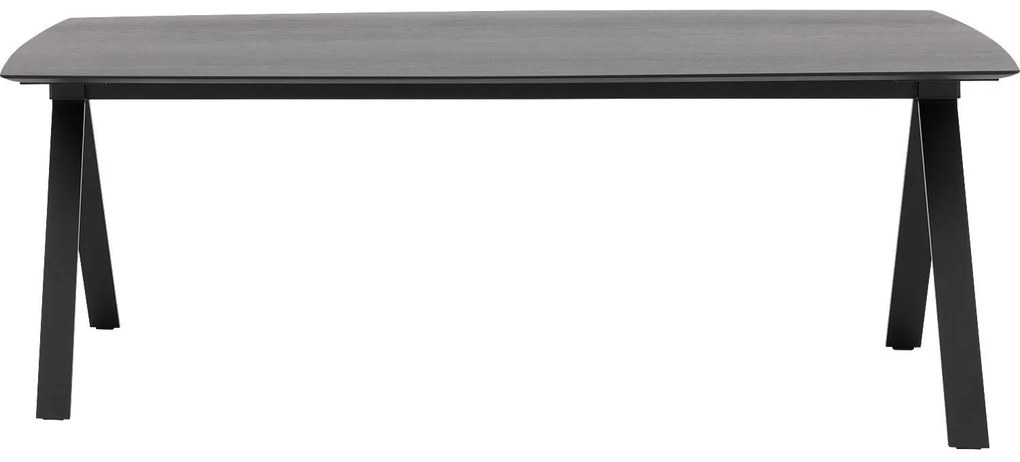 Goossens Excellent Eettafel Uniek, Semi rechthoekig 280 x 100 cm