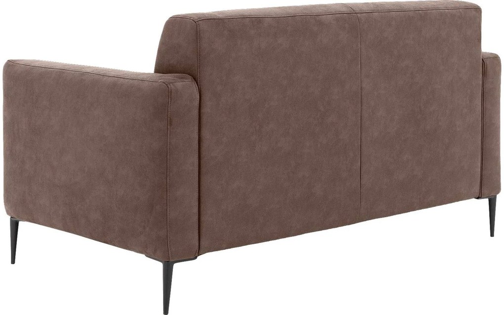 Goossens Key West bruin, micro leer, 2-zits, modern design