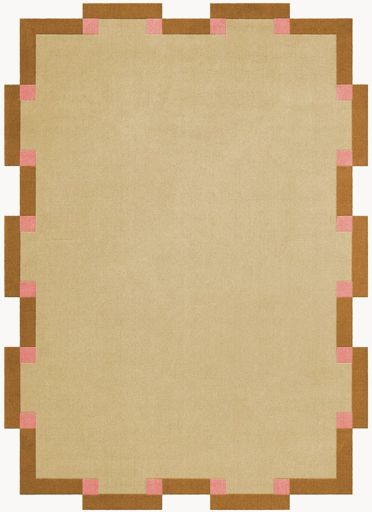 Handgetuft wollen vloerkleed Tekla Fregio