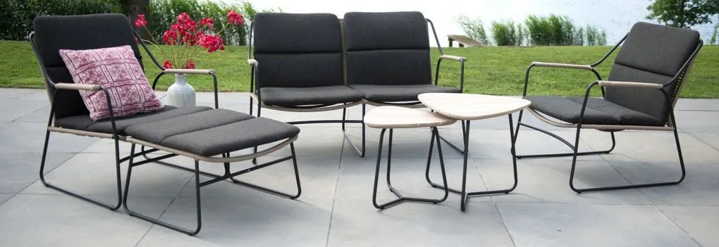 4 Seasons Outdoor | Scandic loungeset  Loungeset    antraciet weerbestendig