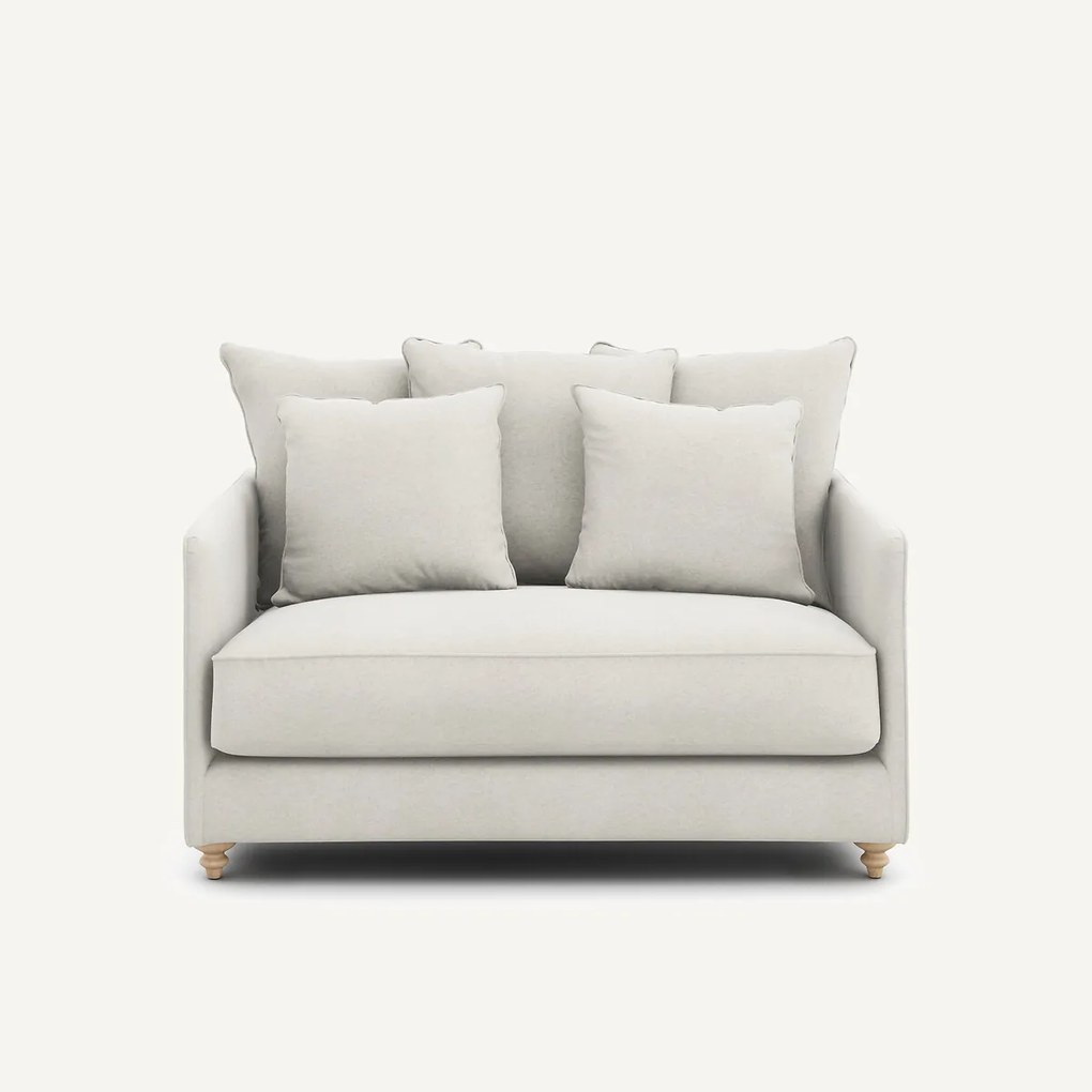 2-zits slaapbank van linnen fluweel, LAZARE