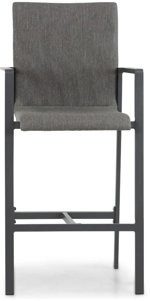 Barstoel Aluminium/textileen Grijs-antraciet Lifestyle Garden Furniture Rome