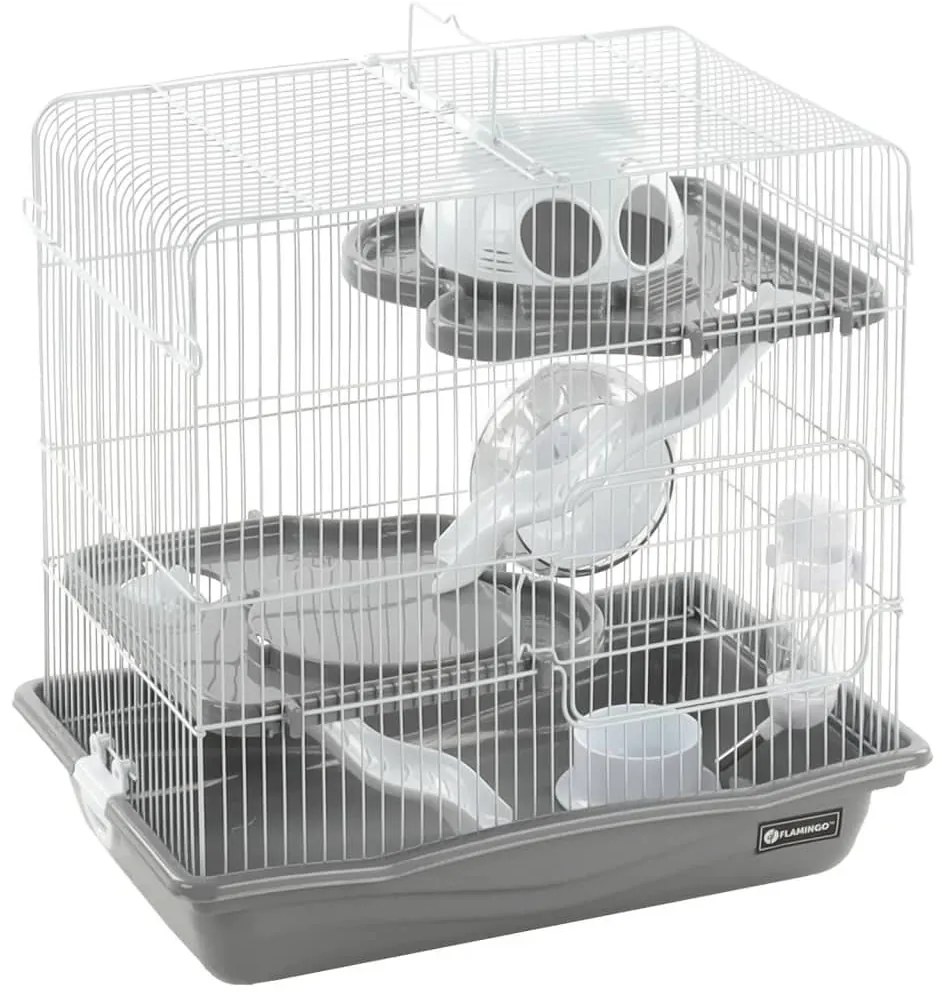 FLAMINGO Hamsterkooi Binky 45x30x44,5 grijs