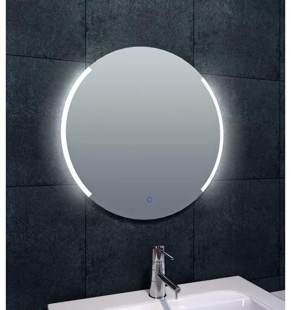 Wiesbaden Round spiegel 60cm met spiegelverwarming dimbare LEDverlichting IP44 aluminium OUTLETSTORE 38.3795