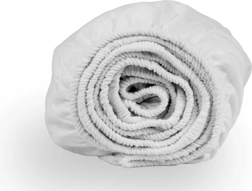 Hoeslaken flanel - 100% katoen - 90x200 - wit