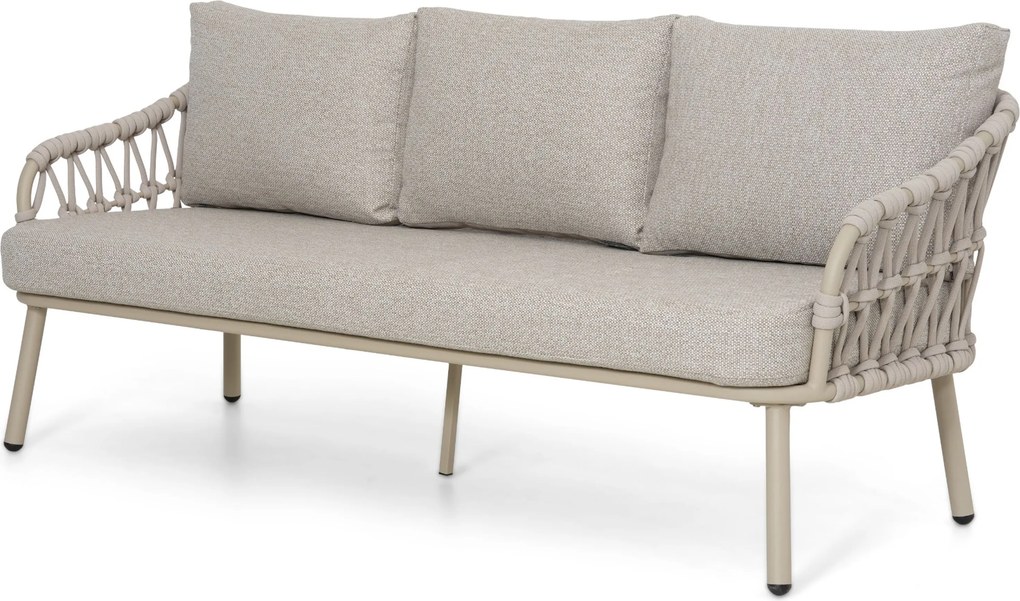 Stoel en Bank Loungeset 5 personen Rope Zand/Beige Coco Oliva