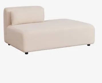 Rechter Divanmodule Voor Modulaire Bank Fogler Teddystof Crème Beige - Sklum