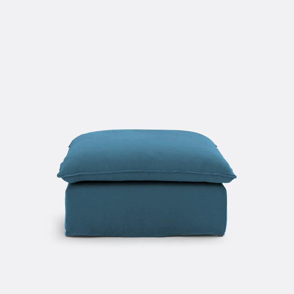 Poef, afneembare hoes, gekreukt linnen, ODNA