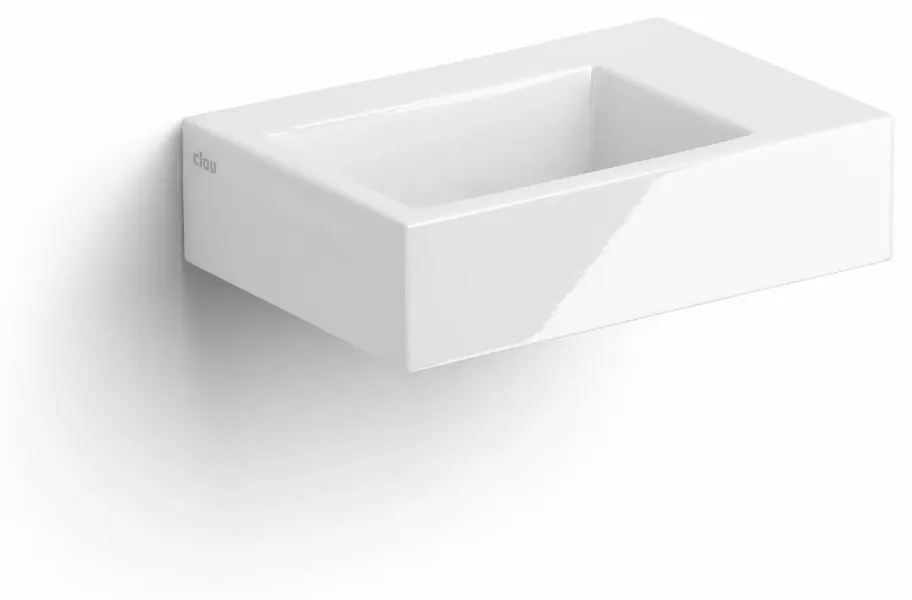 Clou Flush 2 keramische fontein 36cm zonder kraangat wit glans