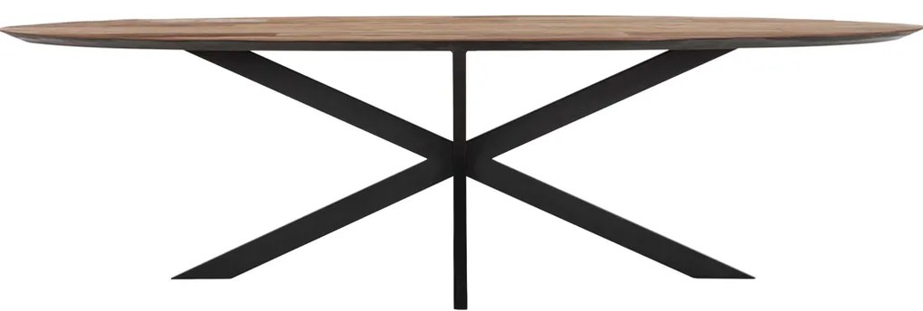 Ovale Eettafel Met Schuine Rand 280 Cm - 280 X 120cm.