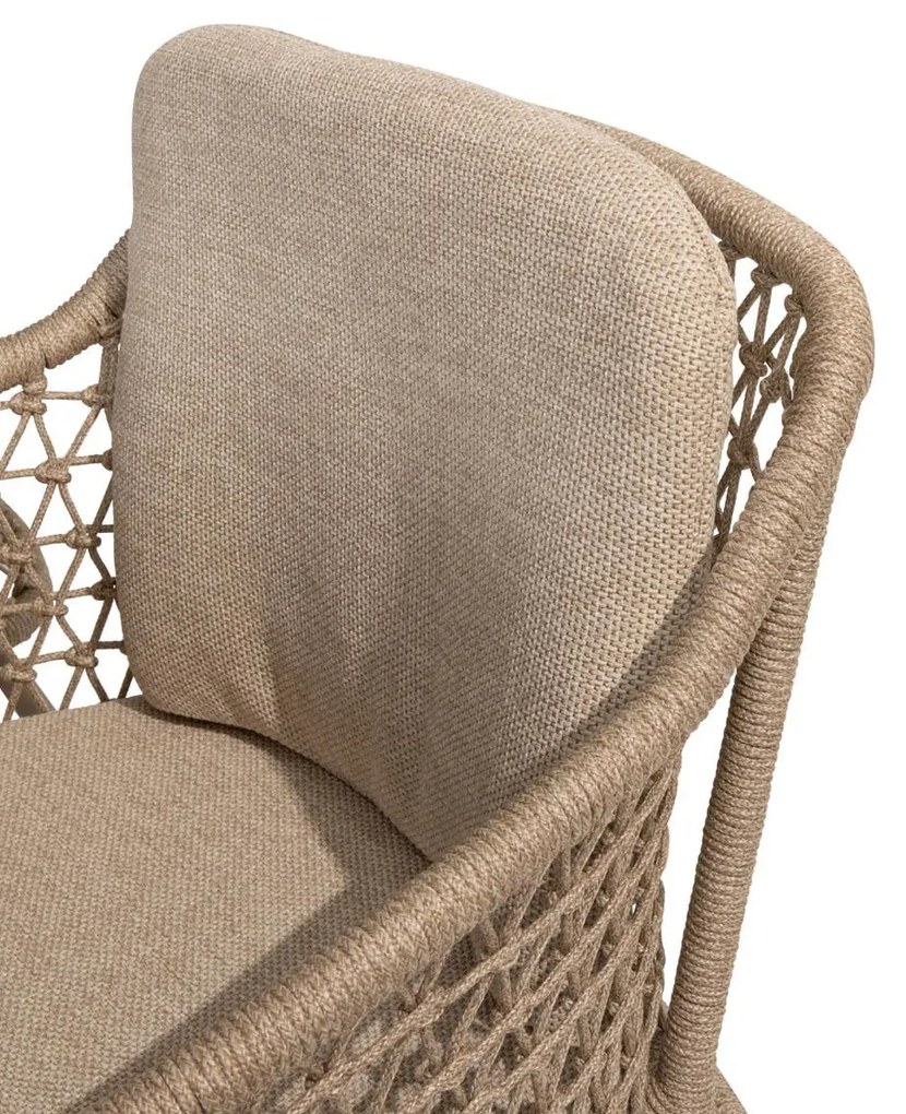 4 Seasons Outdoor Tramonti bar stoel latte SALE Tuinstoel beige weerbestendig