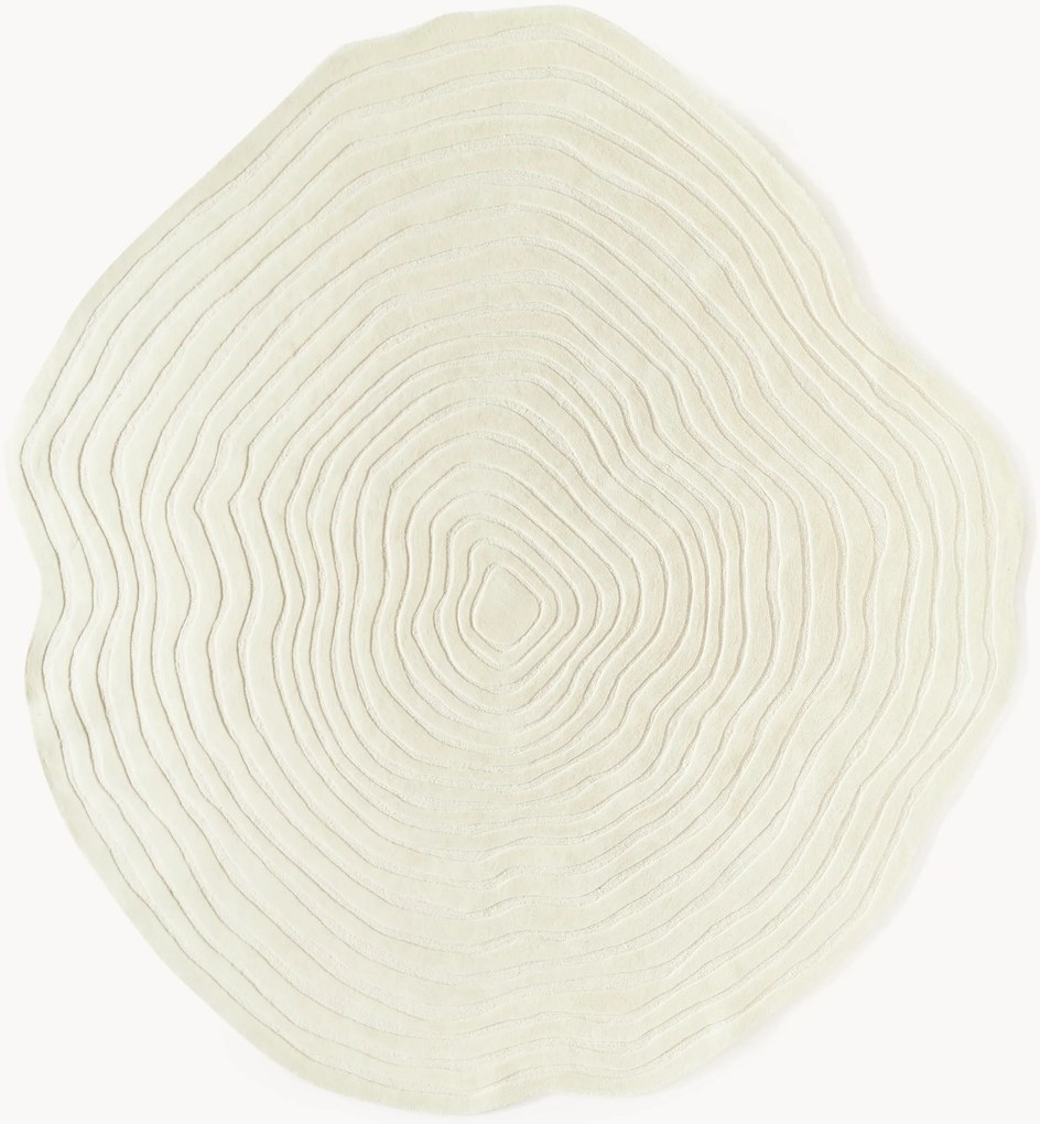 Handgetuft wollen vloerkleed Niria in organische vorm