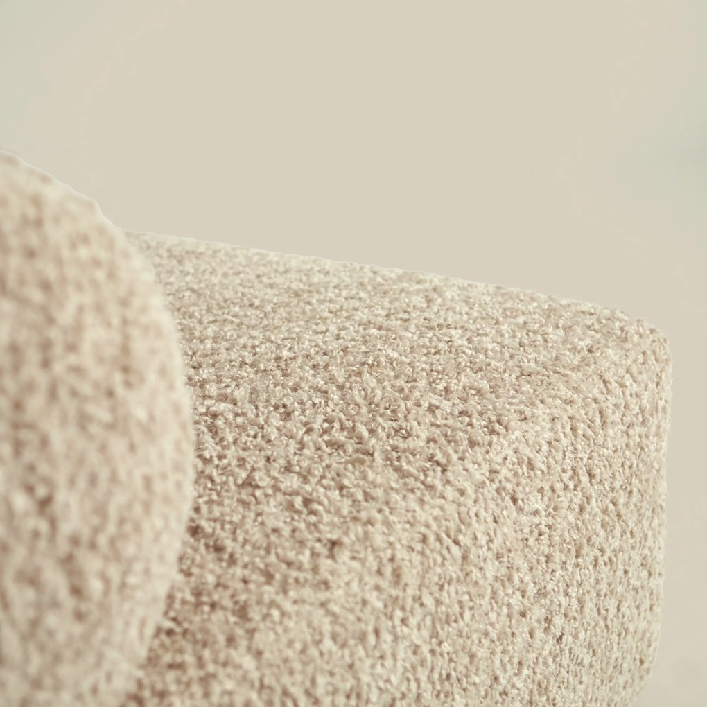 Fauteuil Met Ronde Rugleuning Ivoor