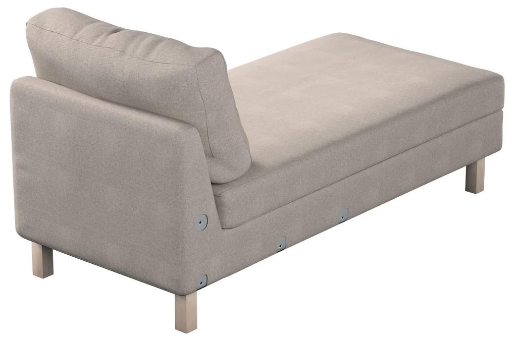 Dekoria Model Karlstad chaise longue bijzetbank, beige-grijs
