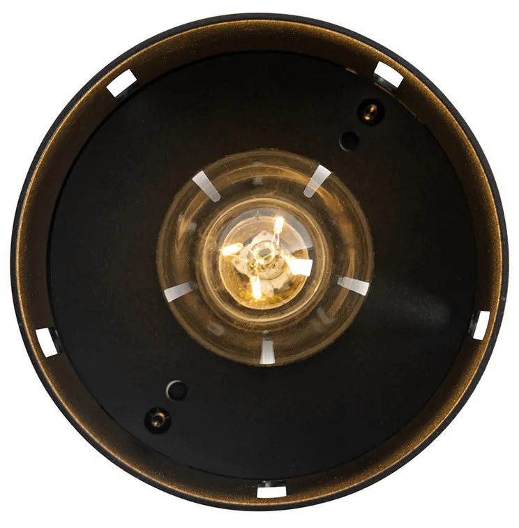 Design plafondlamp zwart met lichteffect - Yana