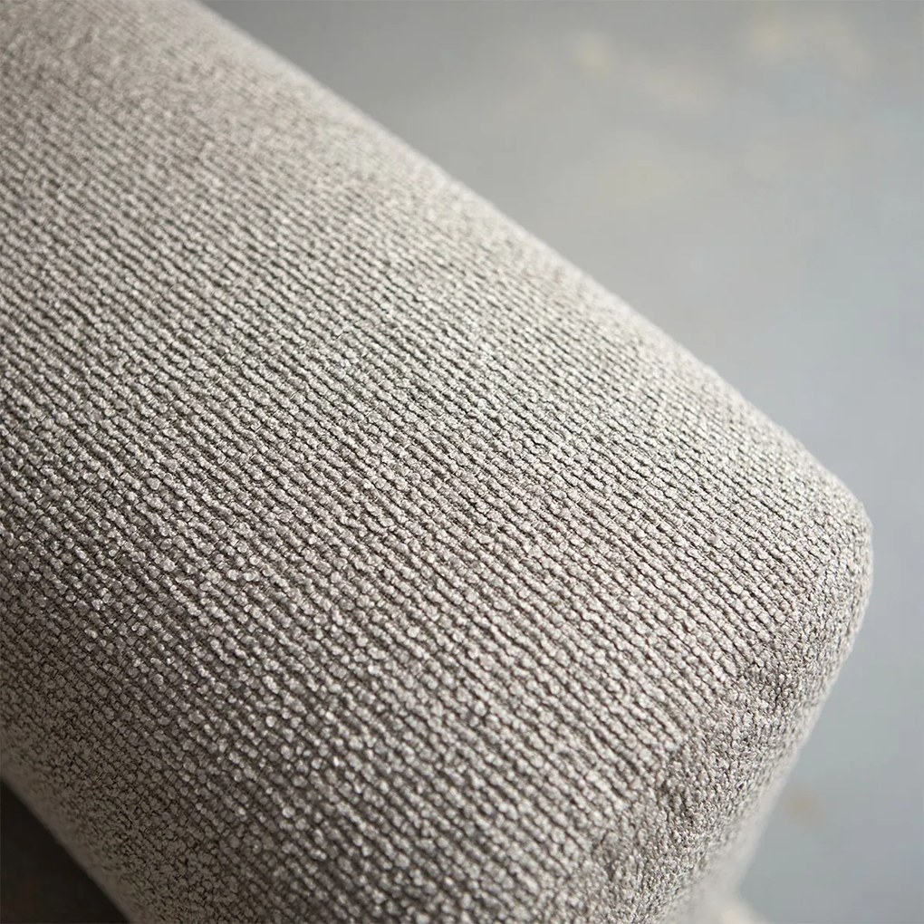 Rechte Bank Met Hocker Links Taupe