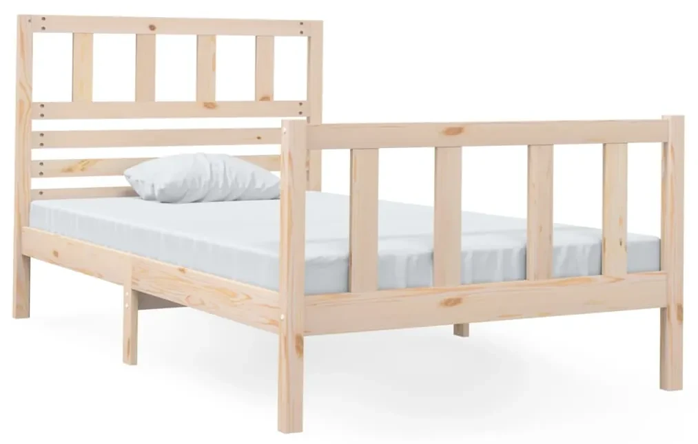 vidaXL Bedframe massief hout 90x190 cm 3FT single