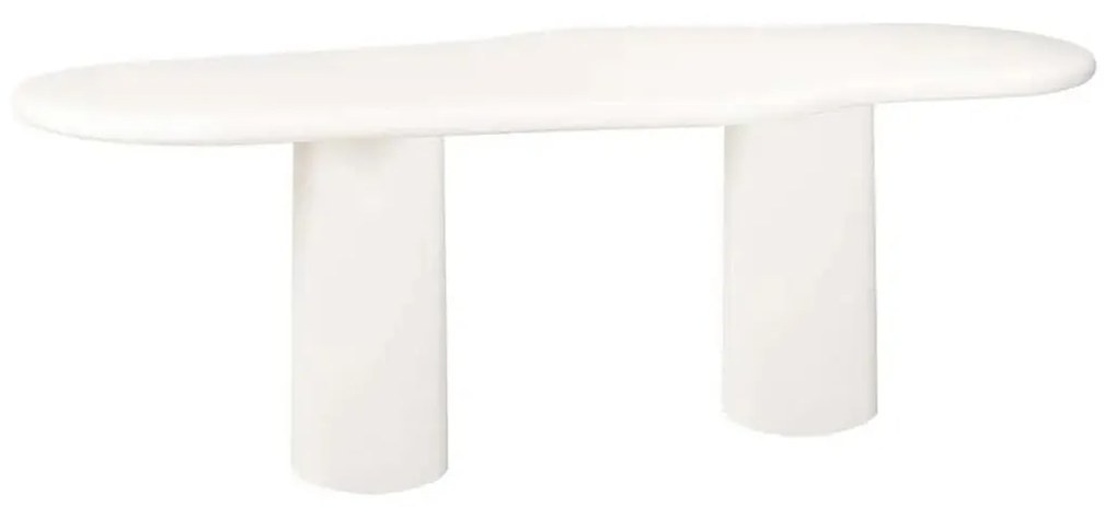 Richmond Interiors Bloomstone Witte Eettafel Organisch Beton - 260 X 110cm.