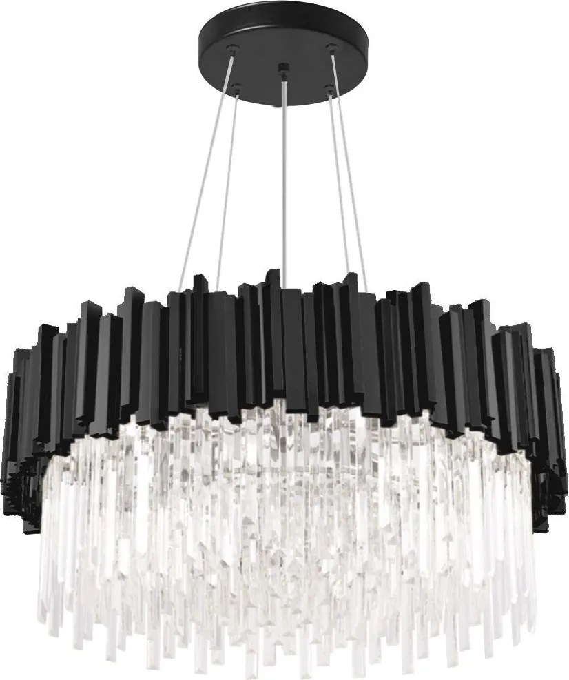 Kristallen plafondlamp APP1481-1C Black