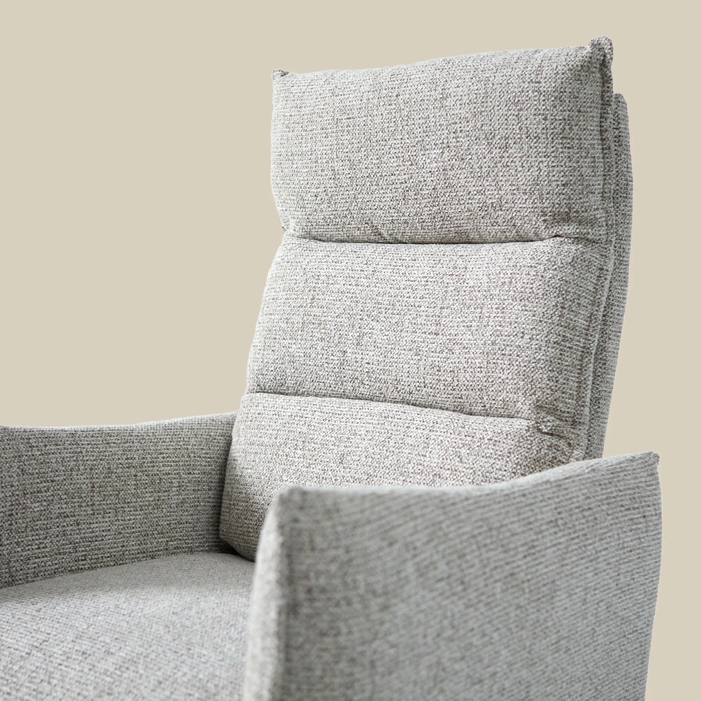 Elektrische Relaxfauteuil Creme Stof
