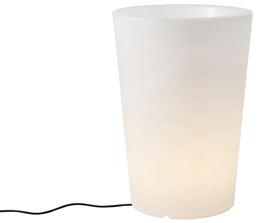 Buiten vloerlamp wit 60 cm bloempot IP65 - Verano Modern E27 IP65 Buitenverlichting rond