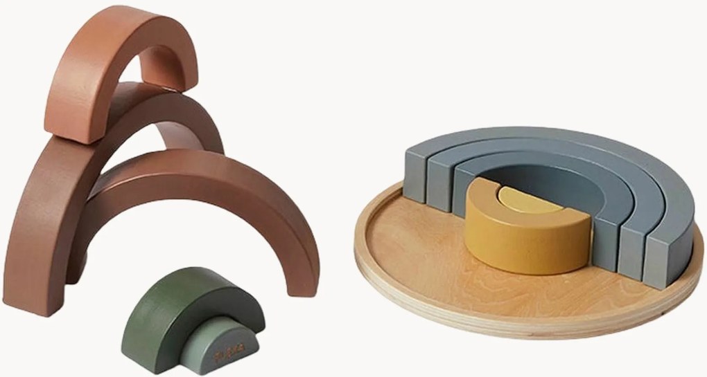 Houten speelset Rainbow Puzzle, 11-delig