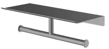 Hotbath &MORE Dubbele Rolhouder - voor planchet serie - Geborsteld gunmetal PVD SHA05BGP