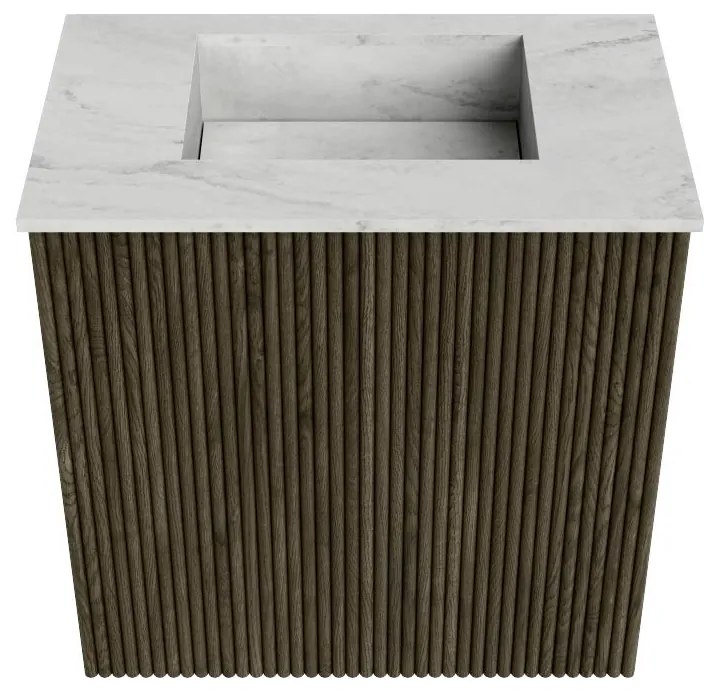 Mondiaz Joya DLux 40cm toiletmeubel shadow met wastafel faye midden zonder kraangat opalo