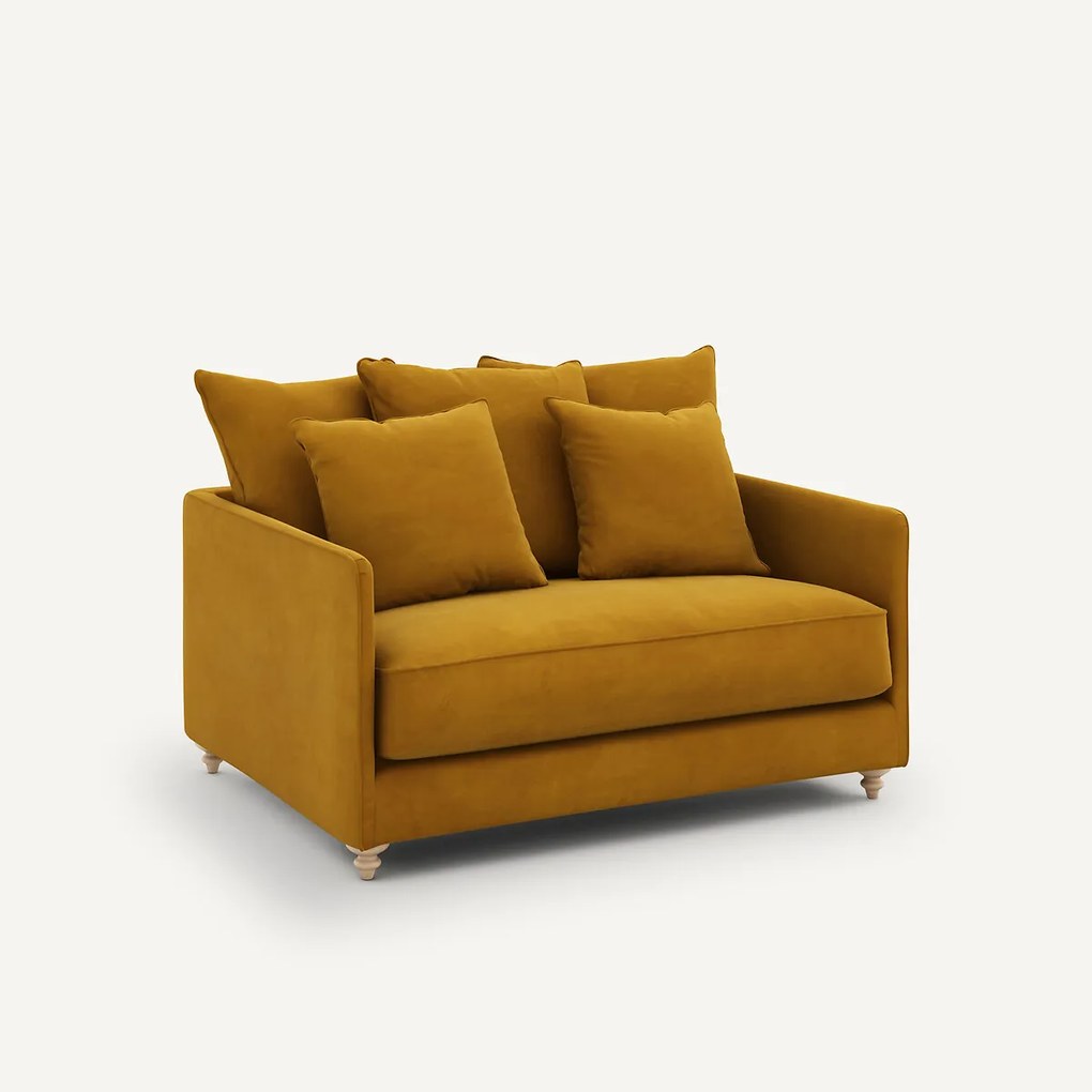 2-zits omvormbare zetel van fluweel, Lazare